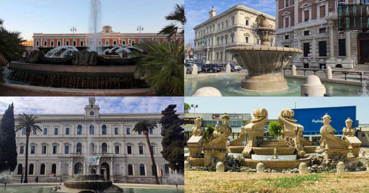 Tra giochi d'acqua e zampilli, alla scoperta delle storiche fontane monumentali di Bari